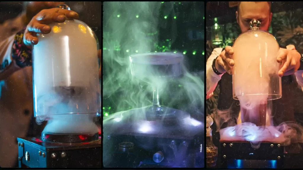 Preparazione di Drink Affumicati con cloche di vetro e fumo scenografico | Ad Horeca